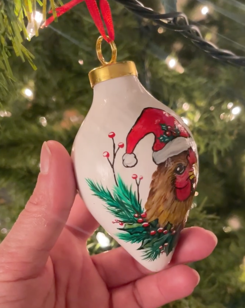 Hand Painted Holiday Ornaments  East Twin Arts by Christine Van